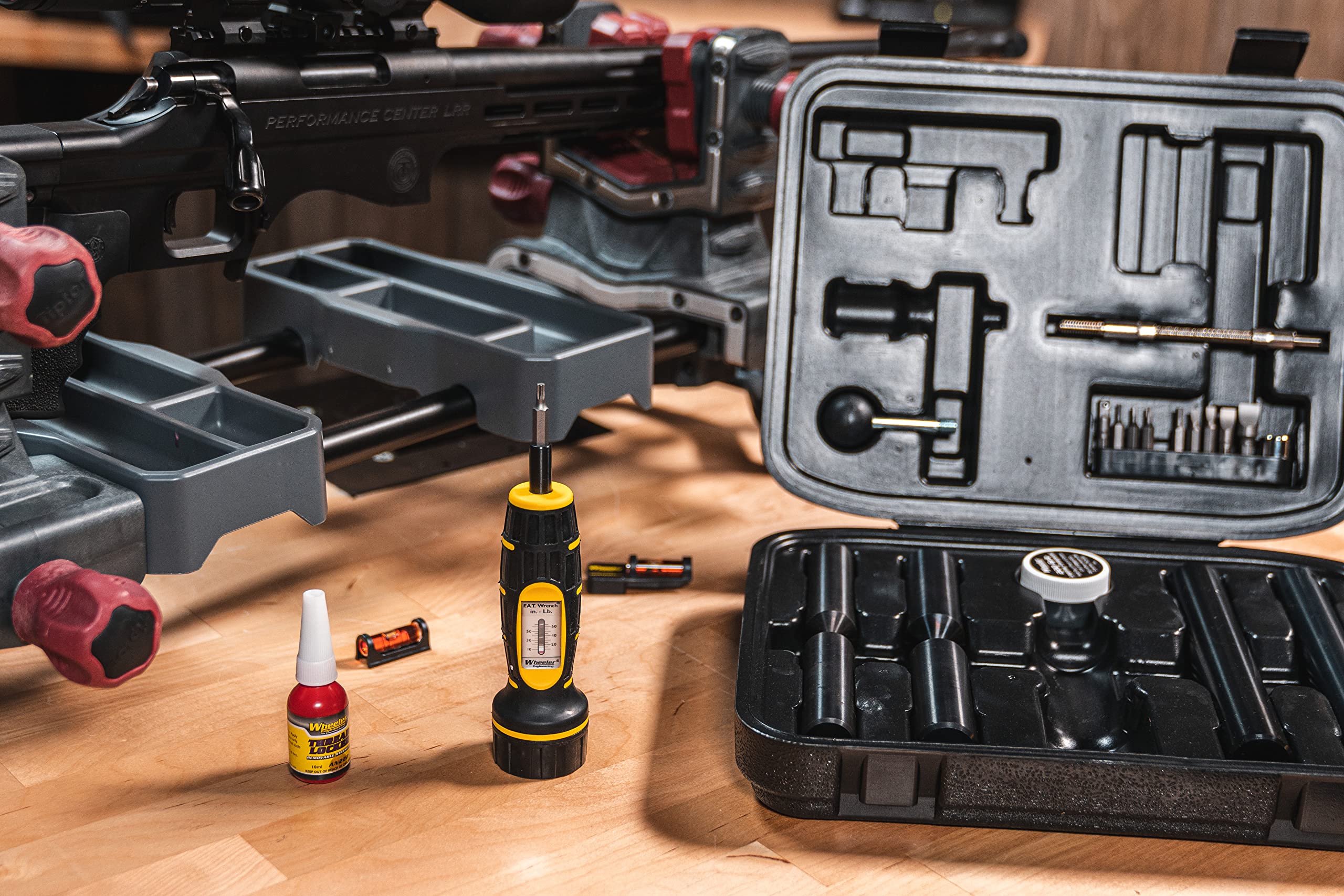 **Wheeler Scope Mounting Combo Kit with FAT Wrench, Alignment Bars, Lapping Bars & Storage Case – Fits 1 Inch & 30mm Rings – Perfect for Rifle Scope Installation & Gunsmithing**    *(Use Case: Ideal for hunters, competitive shooters, and gunsmiths to ensure precise scope alignment and secure mounting for improved accuracy.)*