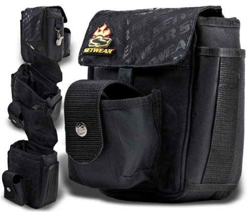 Setwear Combo Tool Pouch - Durable Multi-Pocket Utility Belt for Electricians & Contractors | Perfect for Construction, DIY Projects & Home Repairs