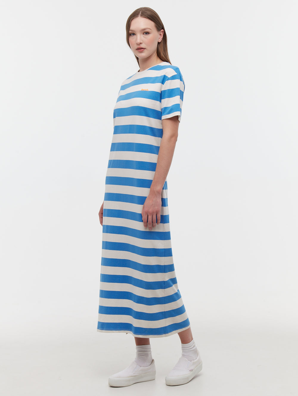 Marri Striped T-Shirt Maxi Dress for Women - Casual Long Sleeve Flowy Summer Dress - Perfect for Beach, Vacation & Everyday Wear