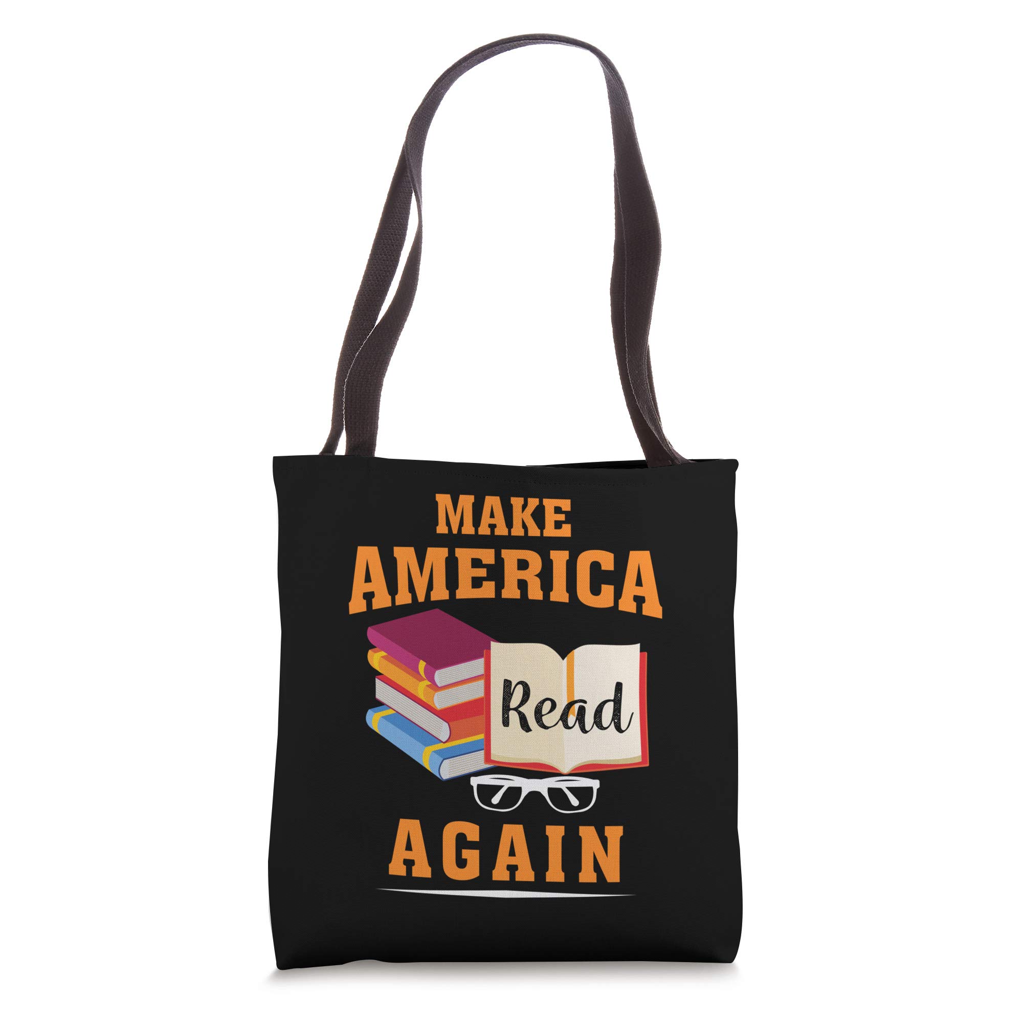 Make America Read Again Tote Bag - Patriotic Book Lover Gift for Americans - Perfect for Library, Shopping & Everyday Use