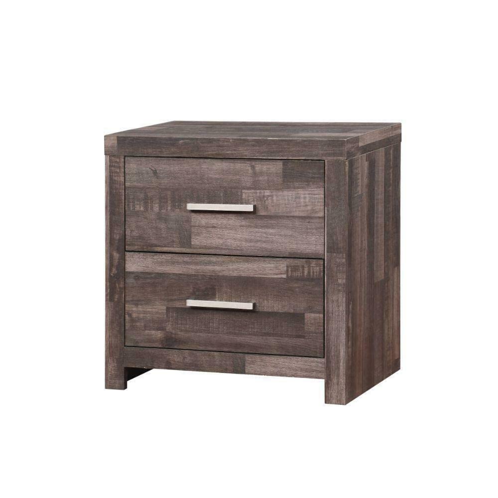 CompreDH 2-Drawer Wooden Nightstand - Bedside Table with Storage Organizer for Bedroom, Modern End Table for Home Decor | Perfect for Small Spaces, Apartments & Guest Rooms