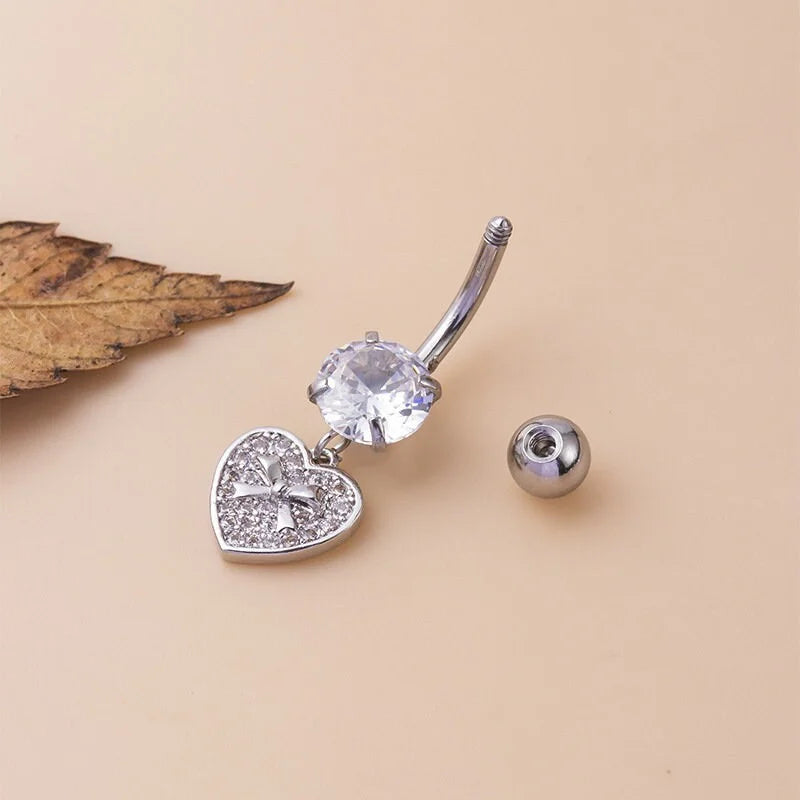 14G Silver Butterfly Belly Button Rings for Women - Surgical Steel Belly Piercing Jewelry | Perfect for Navel Piercing, Belly Rings, and Body Jewelry Gifts