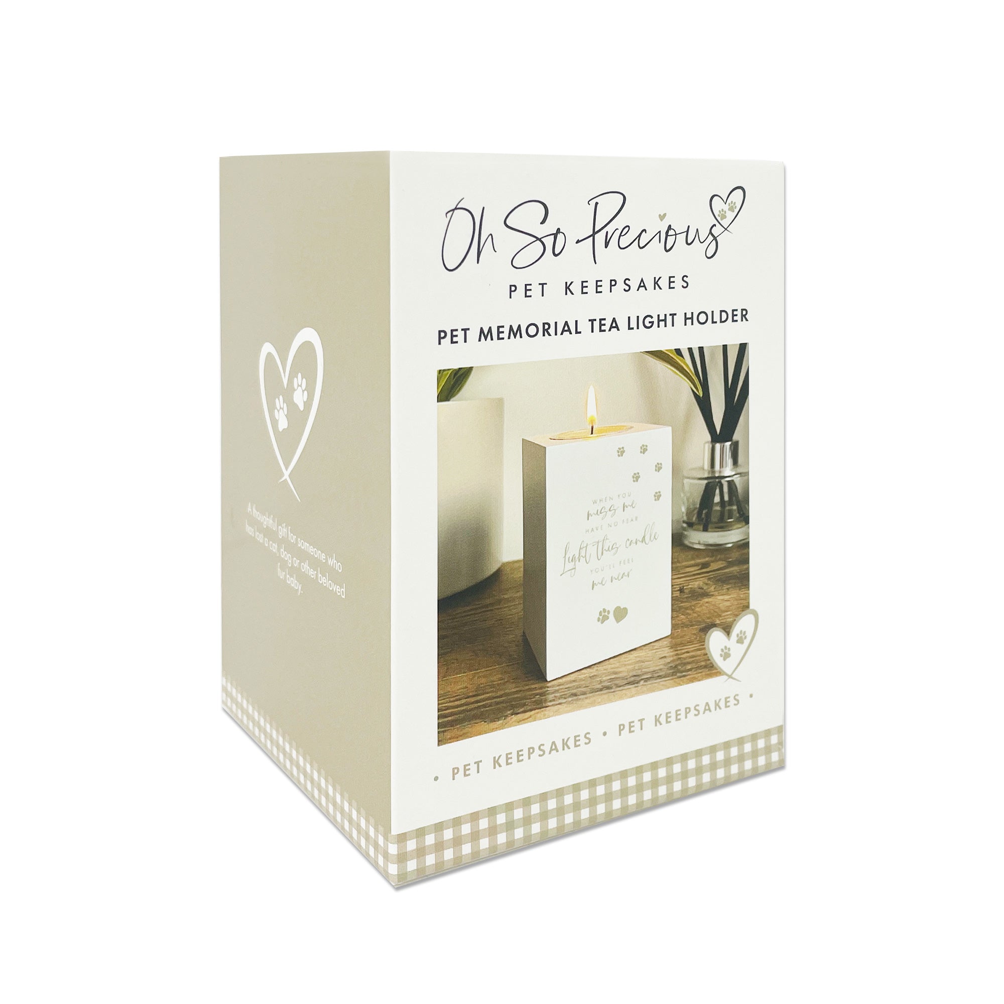 Personalized Pet Memorial Tea Light Holder - Candle Holder for Deceased Pets - Perfect for Pet Loss Remembrance & Memorial Ceremonies