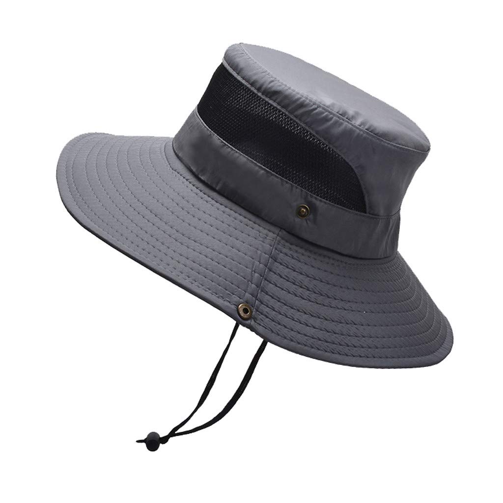 **Men's Breathable Mesh Golf Hat - Foldable Bucket Sun Protection Cap for Outdoor Sports, Fishing & Baseball | Lightweight & Adjustable for All-Day Comfort**