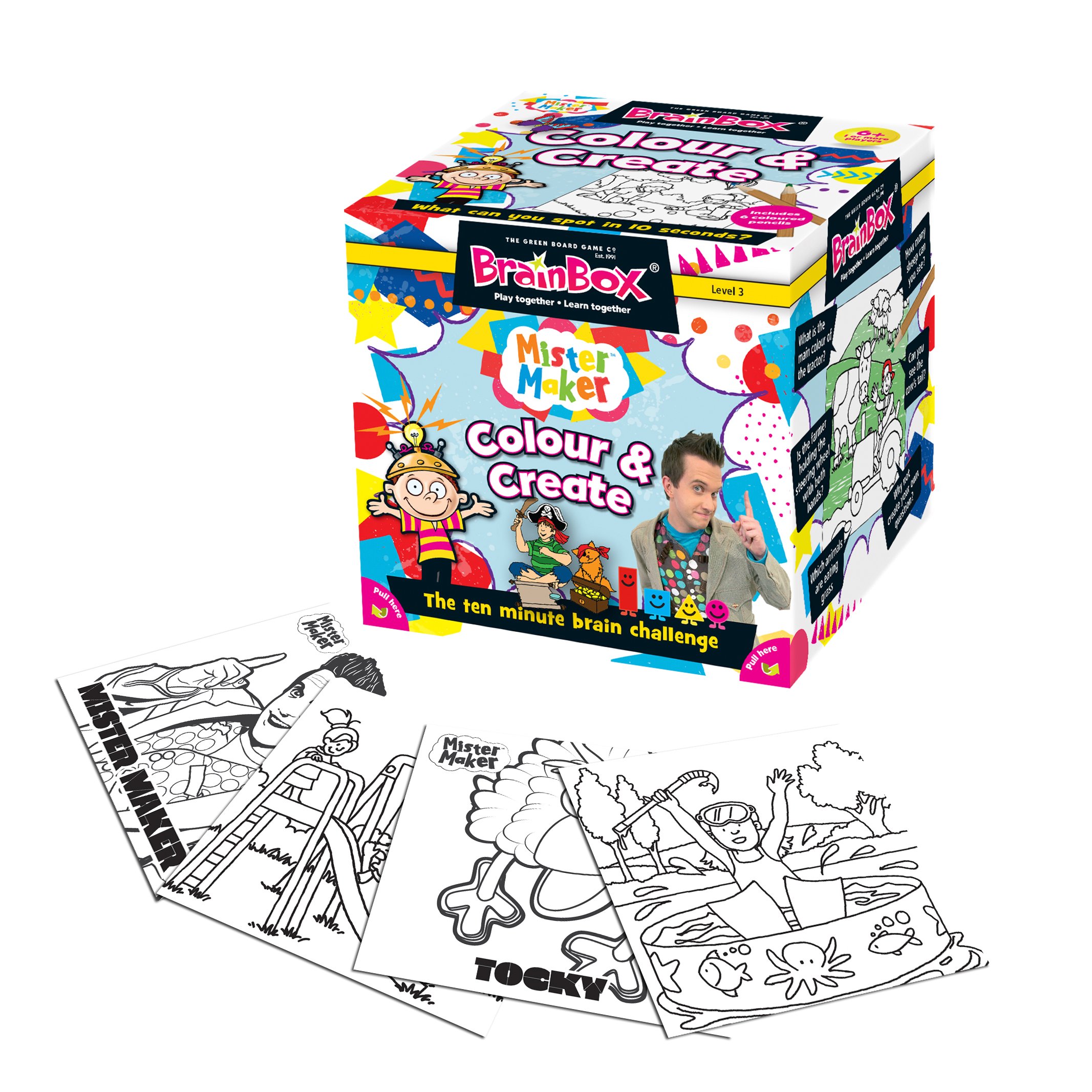 BrainBox - Mister Maker Colour and Create Memory Game for Kids | Fun Educational Toy for Creative Play & Family Game Night