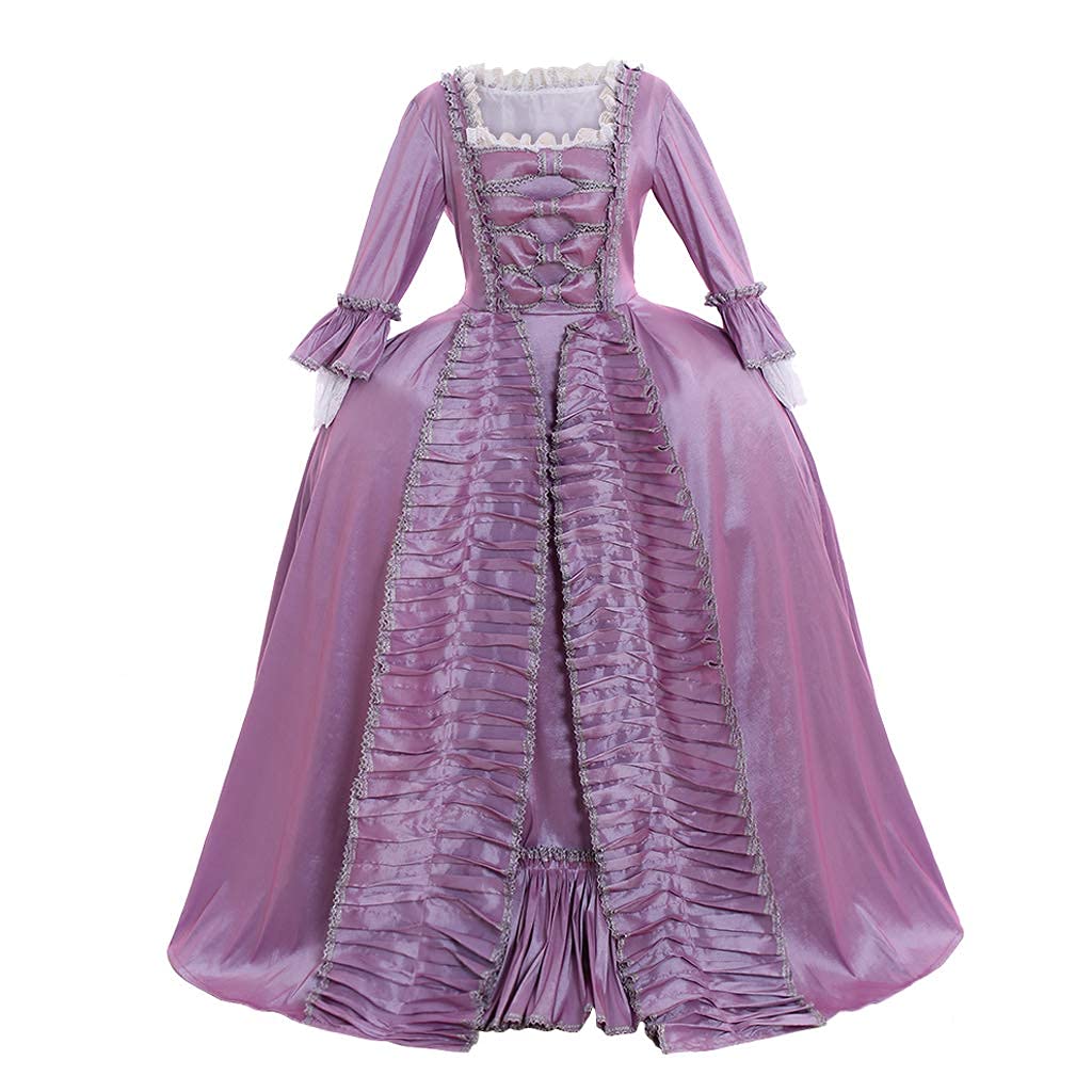 Queen Marie Antoinette Costume - Women's Rococo Ball Gown Victorian Gothic Dress for Cosplay DIY (Purple) | Perfect for Halloween, Renaissance Fairs & Themed Parties