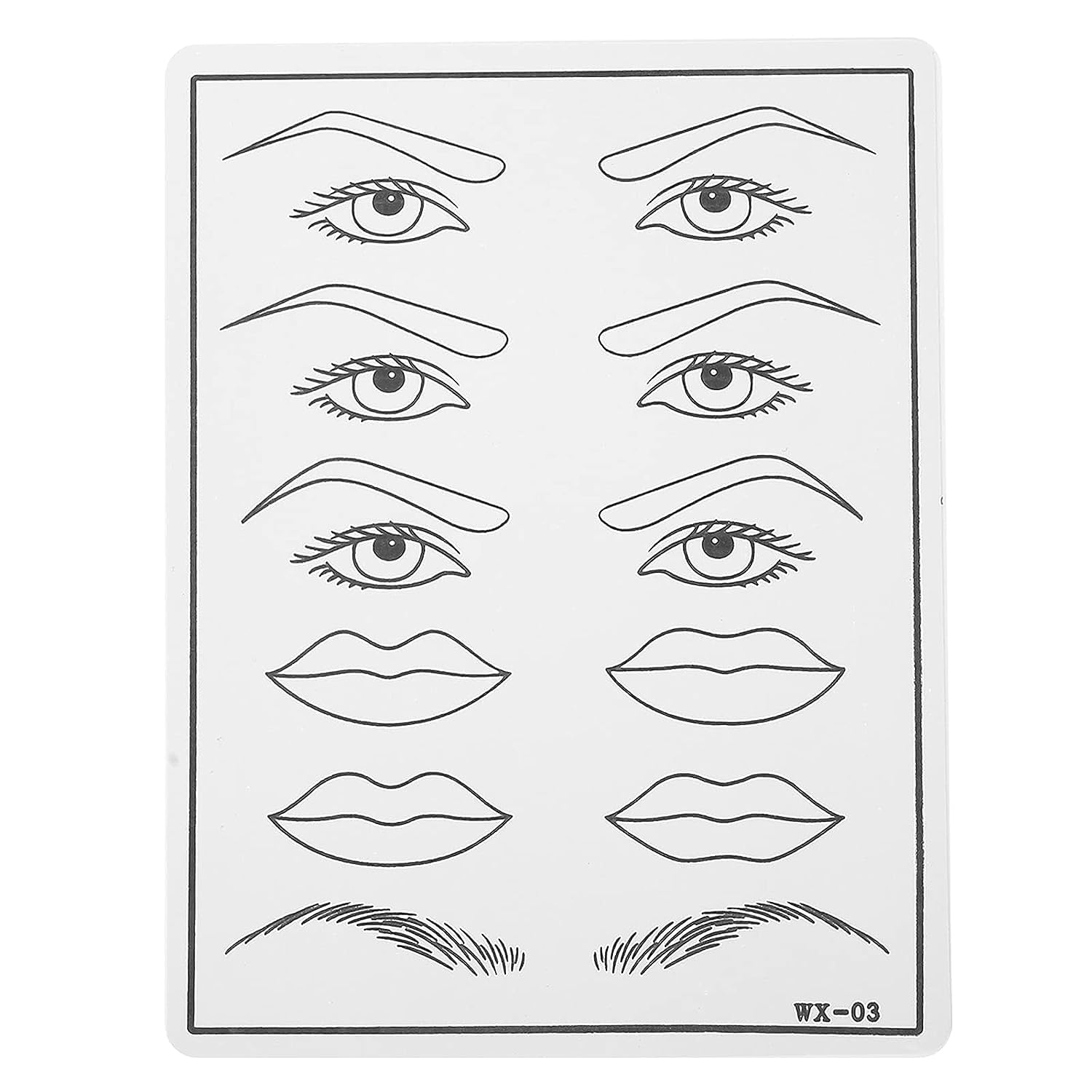 Professional ITT White Tattoo Practice Skin - 5.7x7.7 Inches Double Sided Reusable Sheets for Tattoo Artists & Beginners - Perfect for Needle Training, Ink Testing & Tattoo Practice at Home or Studio