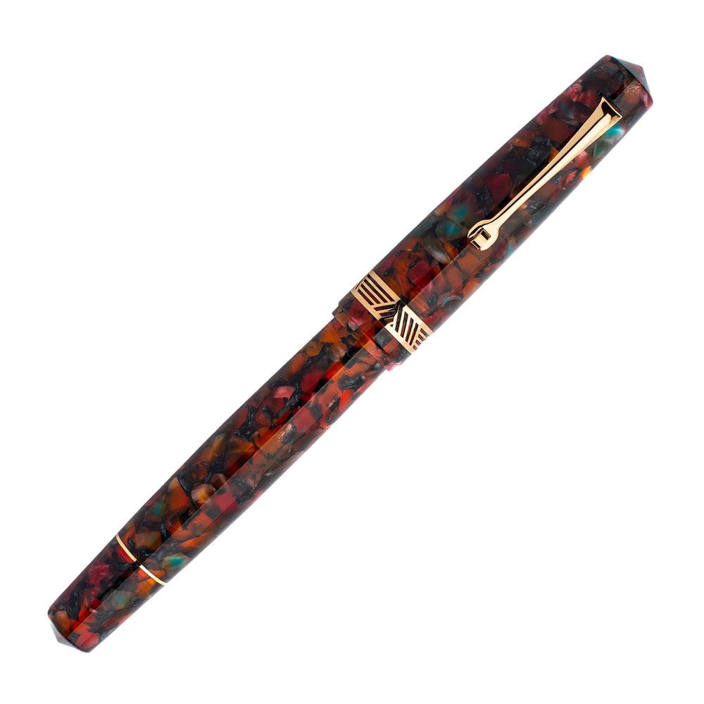 Leonardo Fountain Pen Momento Magico 14K Gold Millefiori Limited Edition (2022) - Luxury Writing Instrument for Collectors & Professionals | Perfect for Gifts, Calligraphy & Signature Documents