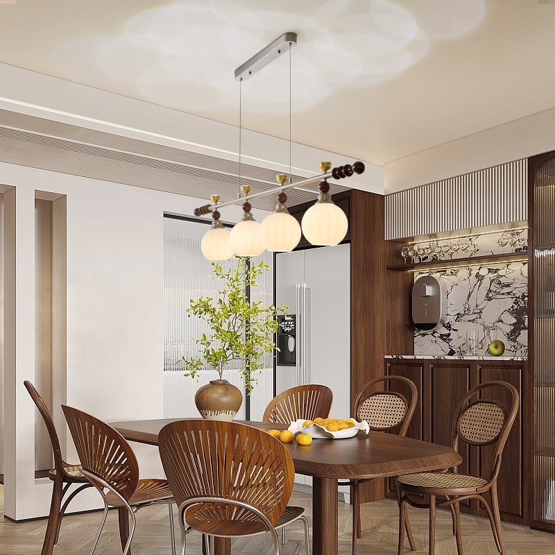 Cassian Linear Pendant Lamp - Modern Minimalist Hanging Light Fixture for Kitchen Island, Dining Room, and Living Room Lighting