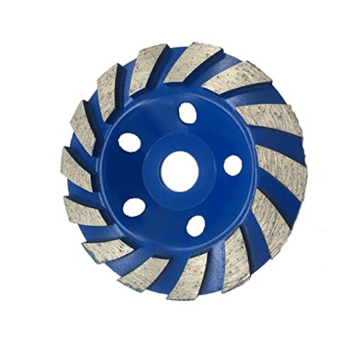125mm Diamond Grinding Cup Wheel for Angle Grinder - Heavy Duty Segment Disc for Concrete, Granite, Marble & Stone (Blue) - Perfect for Construction, Masonry & DIY Projects