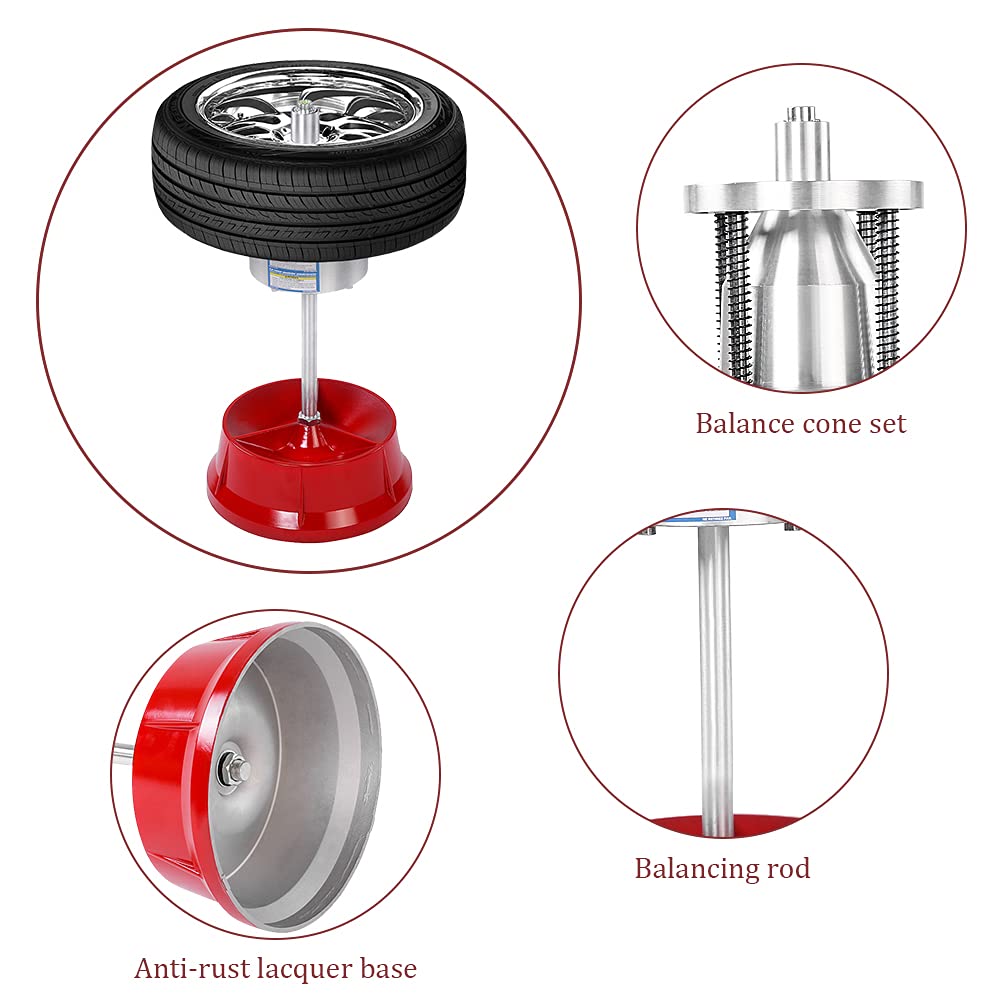 Professional Portable Bubble Wheel Balancer - Heavy Duty Tire Rim Balancing Machine for Cars & Trucks | Perfect for Auto Shops, DIY Mechanics & Mobile Tire Services