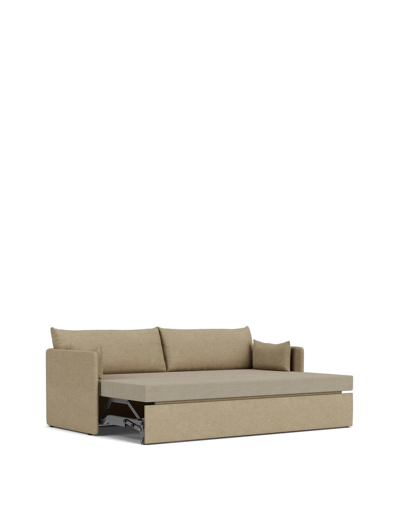 Convertible Offset Sofa Bed with Storage - Modern Sleeper Sofa for Small Spaces - Perfect for Apartments, Guest Rooms & Home Offices