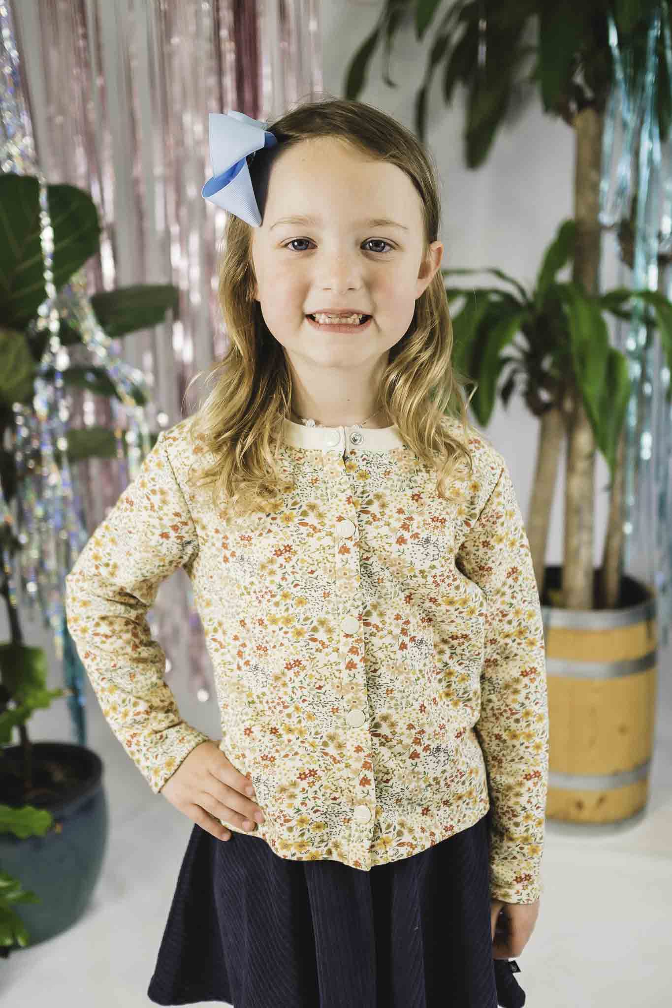 Floral Cardigan for Toddler Girls - Soft & Stylish Knit Sweater for Baby Girls - Perfect for Spring Outfits, Family Photos & Special Occasions