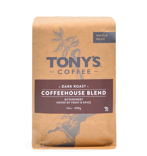 Premium Coffeehouse Blend Dark Roast Whole Bean Coffee - Rich & Bold Flavor for Home Brewing, Office, Cafes & Gifts