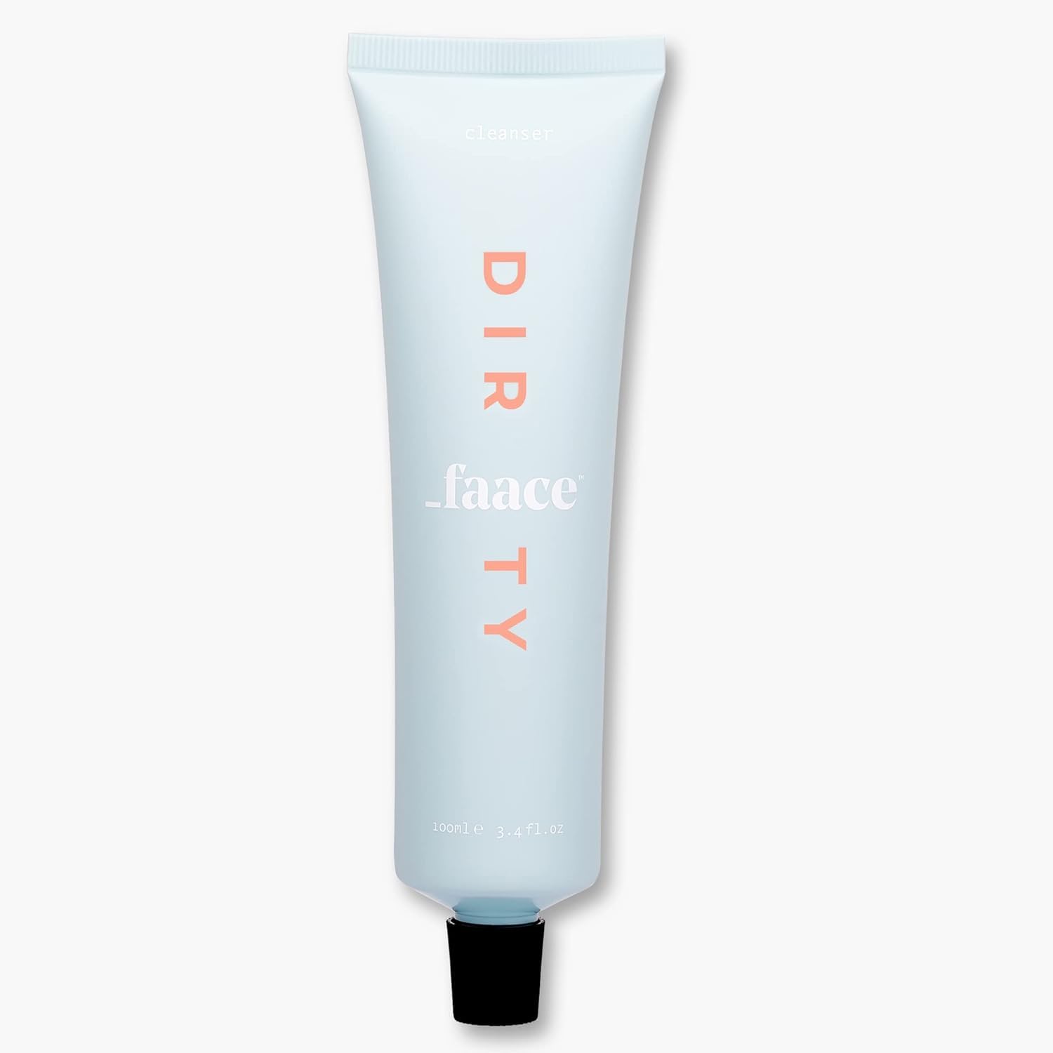 Faace Dirty Face Cleanser - Vegan Skincare with Coconut & Rose Water | Gently Exfoliates, Purifies & Hydrates Skin | Reduces Redness & Soothes Irritation | Creamy Gel Formula for Sensitive Skin | 3.4oz | Perfect for Daily Cleansing & Post-Workout Skincare Routine