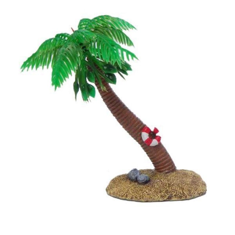 Aquatopia Hermit Crab Swaying Palm Tree Habitat Decor - Natural Climbing & Play Toy for Pet Hermit Crabs - Perfect for Terrarium, Tank & Cage Enrichment