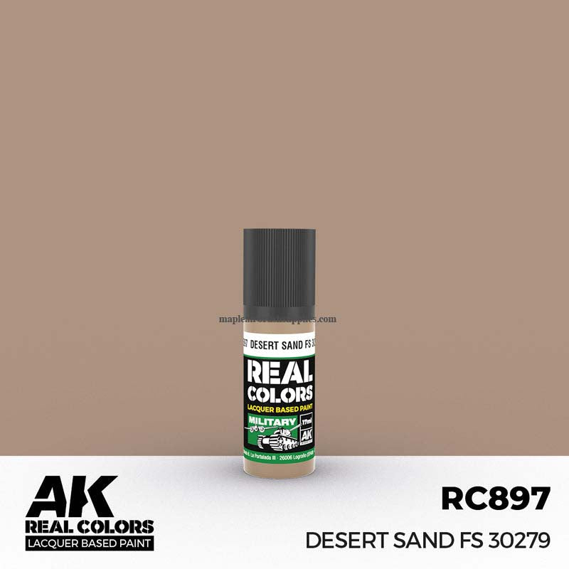 AK Interactive Real Colors Desert Sand FS 30279 - Acrylic Paint for Military Models & Miniatures - Perfect for Tank, Aircraft & Diorama Painting