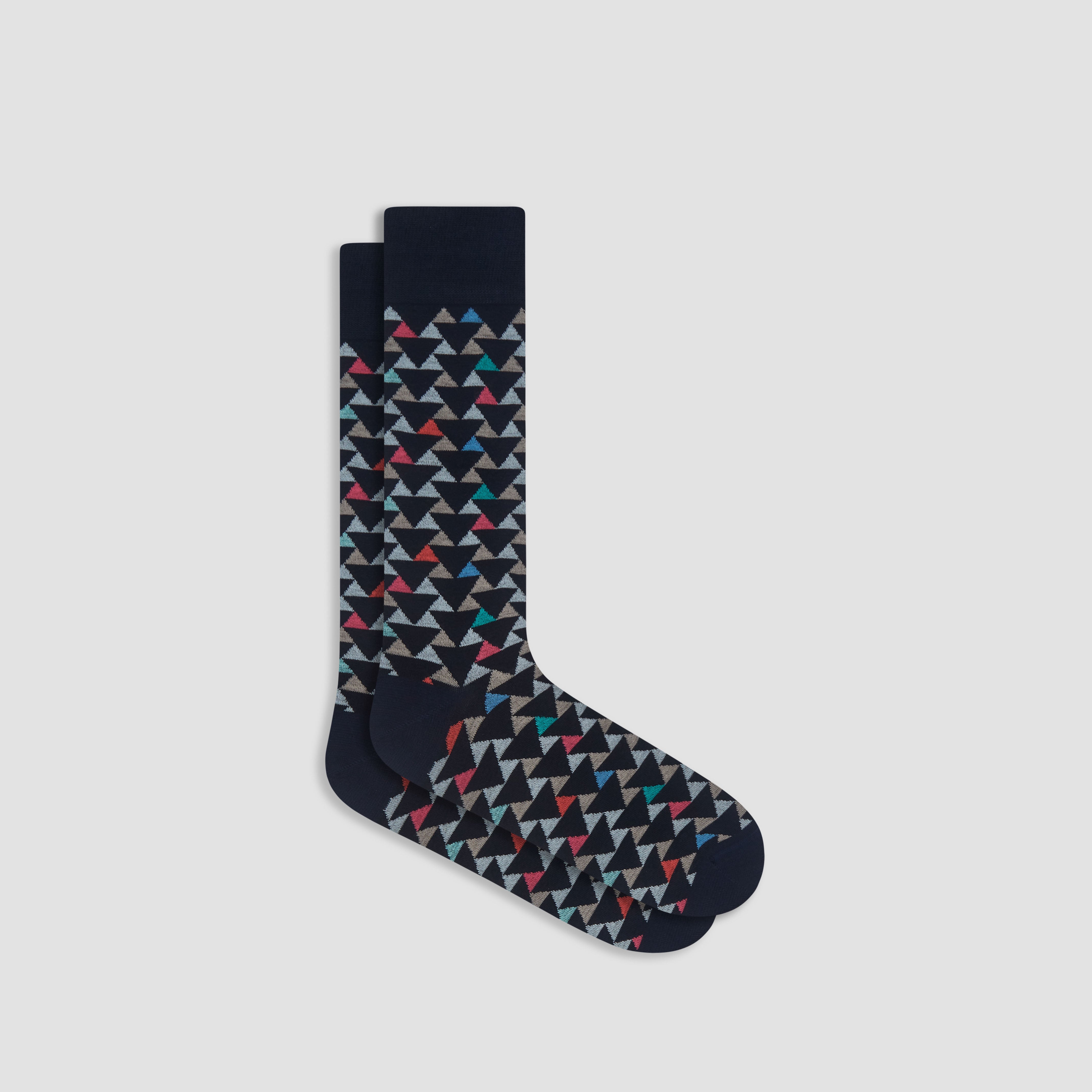 Geometric Pattern Mid Calf Socks for Women - Trendy Crew Socks for Casual Wear, Running & Fashion Outfits