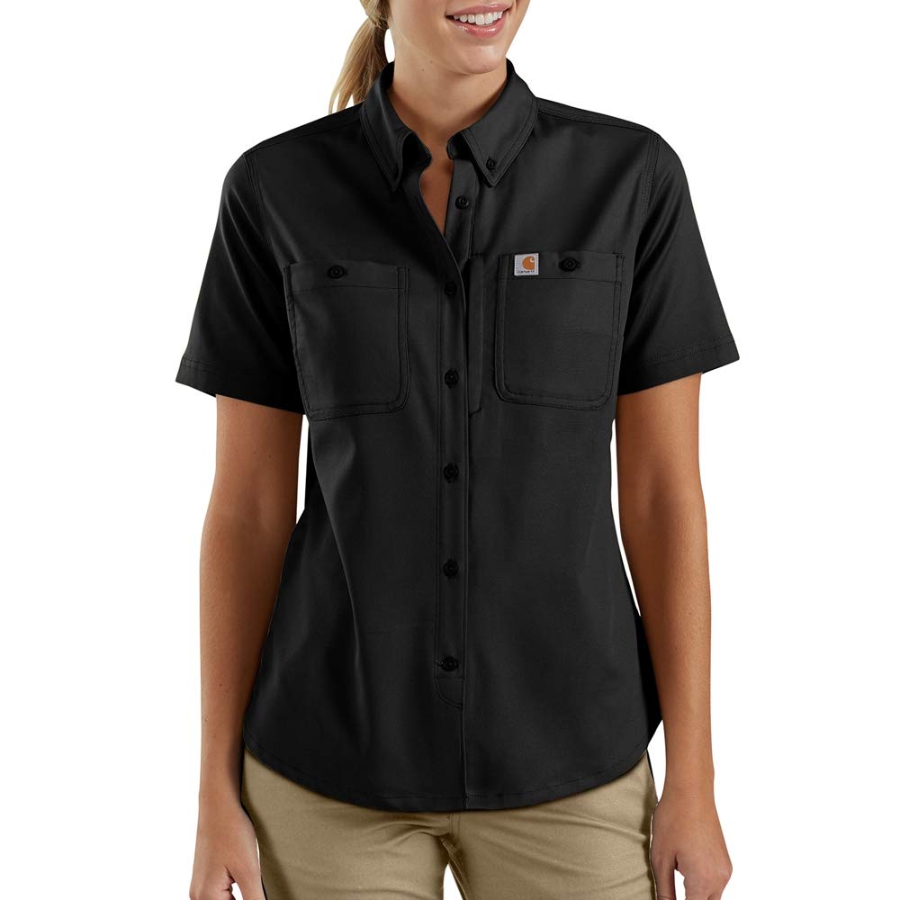 Carhartt Women's Rugged Professional Short Sleeve Work Shirt - Durable Cotton for Construction, Farming & Outdoor Activities