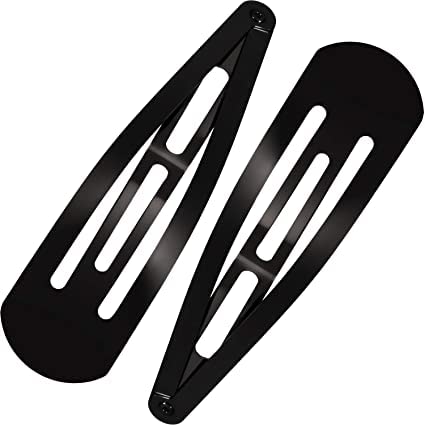 ALIBA COLLECTION 40-Piece Black Metal Hair Clips Set - Tik Tak Hair Accessories for Girls, Women & Baby Girls | Perfect for School, Parties & Everyday Styling