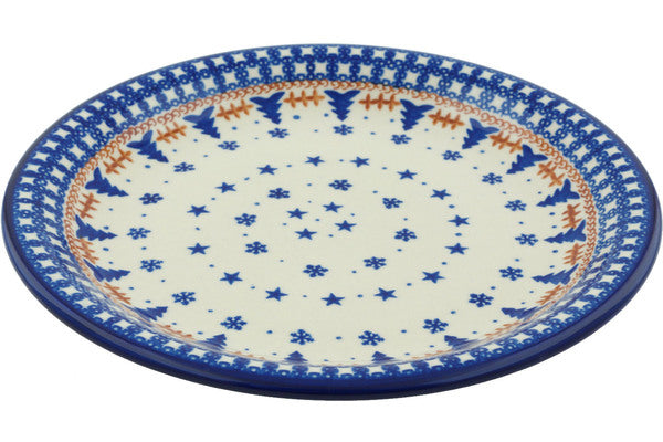 10-Piece Winter Snow Themed Dinner Plate Set - Elegant Porcelain Plates for Holiday Dining, Christmas Parties & Festive Gatherings