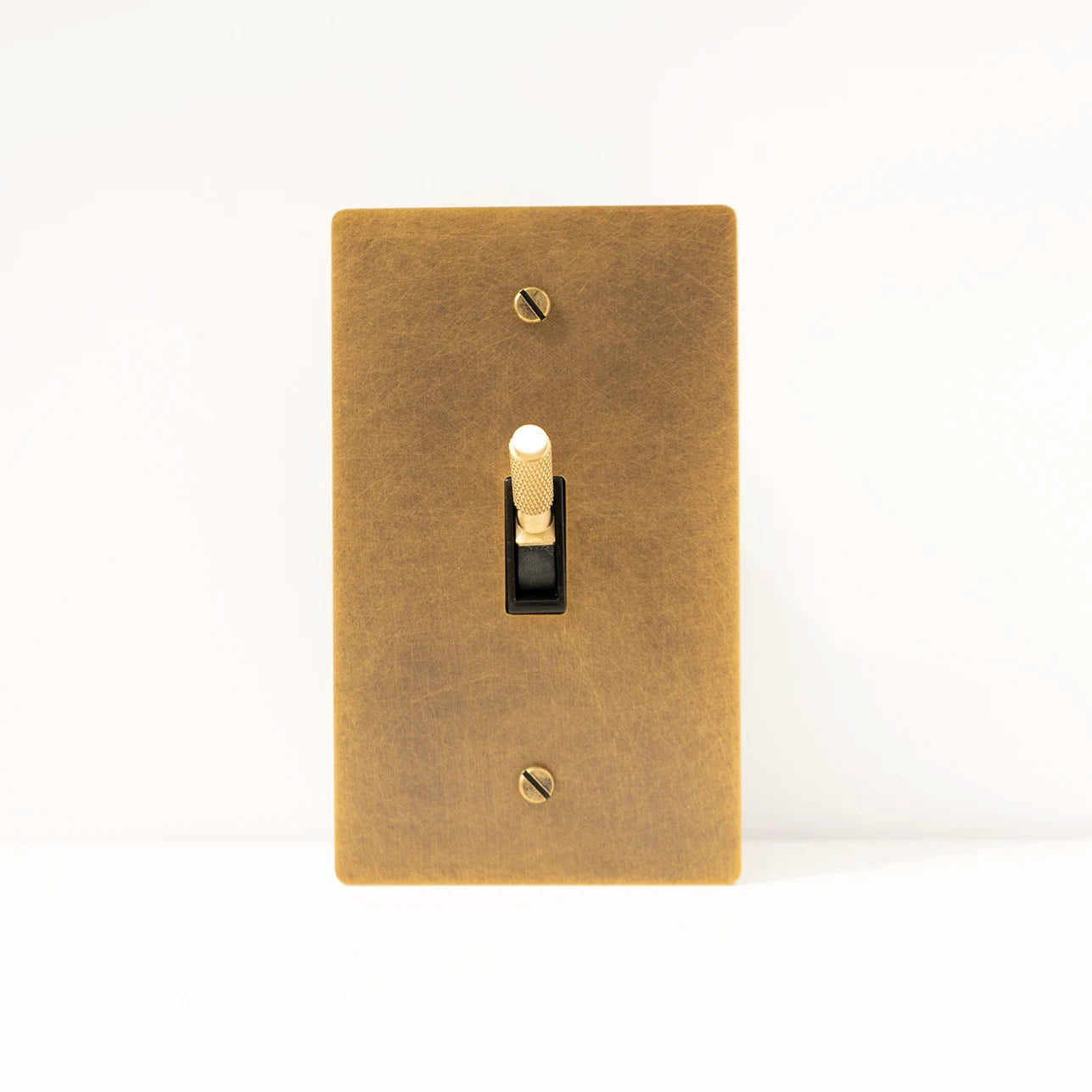 Vintage Brass Toggle Light Switch - Classic Style for Home, Office & Industrial Use - Durable Metal Electrical Switch for Wall Lighting Control
