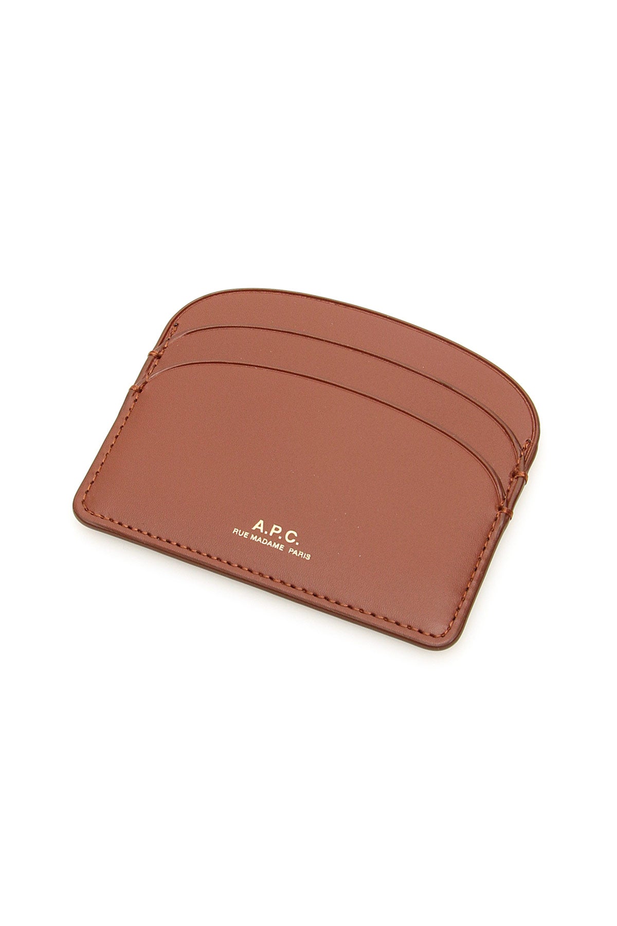 APC Demi Lune Leather Card Holder - Slim RFID Blocking Wallet for Credit Cards & ID - Perfect for Travel, Business, and Everyday Use