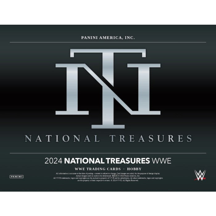 2024 National Treasures WWE Hobby Box - Authentic Wrestling Trading Cards Collection for Collectors & Fans - Perfect for Gifts, Shows, and Memorabilia Displays