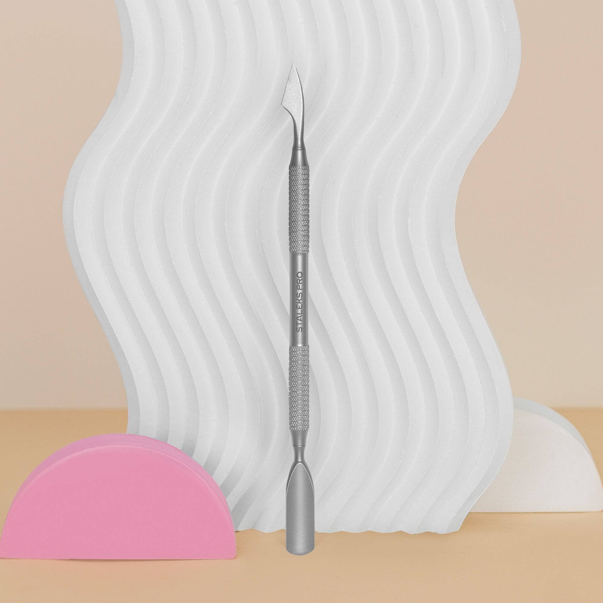 Staleks SMART 51 TYPE 2 Professional Cuticle Pusher & Remover - Stainless Steel Nail Tool for Manicure & Pedicure - Perfect for Salon & Home Nail Care