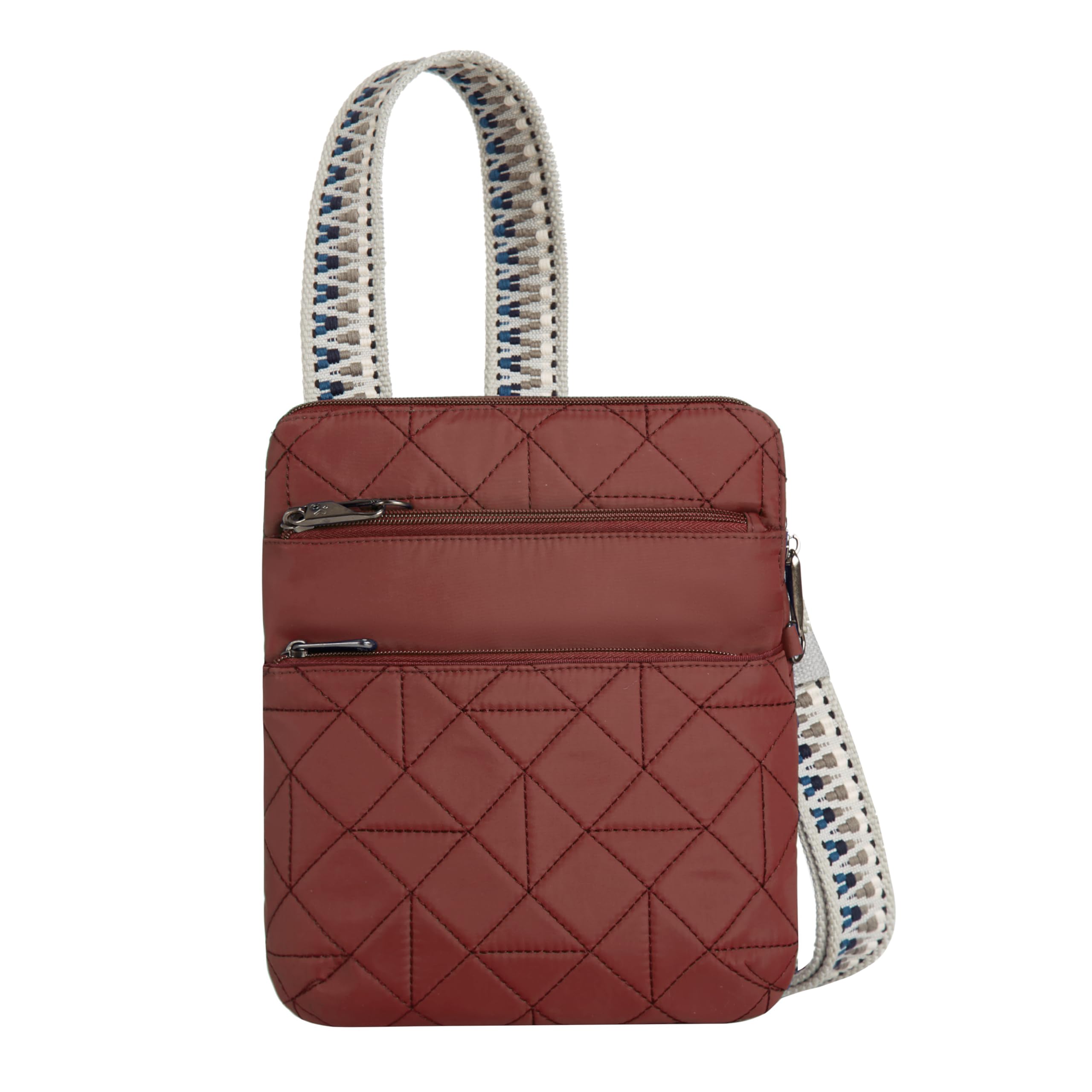 Travelon Anti-Theft Boho Slim Crossbody Bag for Women - Secure RFID Blocking Purse with Adjustable Strap - Perfect for Travel, Commuting & Everyday Use
