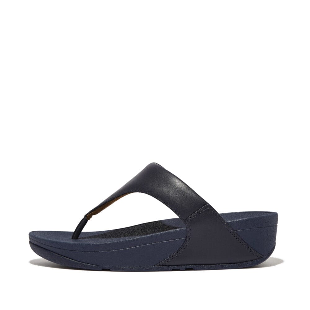 FITFLOP LULU Leather Toe Post Sandals for Women - Comfortable Flip Flops with Arch Support - Perfect for Beach, Pool, and Summer Walking