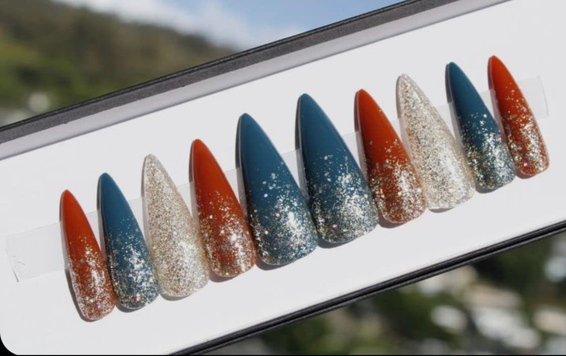 12-Pack Reusable UV Gel Press-On Nails with Glossy Finish | Long-Lasting & Easy to Apply | Perfect for Parties, Weddings & Everyday Wear | CODE-A20-06-010