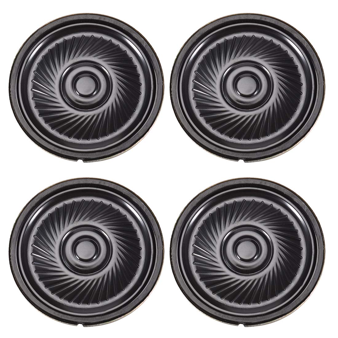 uxcell 0.5W 32 Ohm Micro Internal Speaker Magnet Loudspeaker 40mm Diameter (4 Pack) - Perfect for DIY Electronics, Arduino Projects, and Small Audio Devices