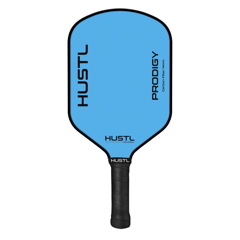 HUSTL Prodigy Raw Carbon 14mm Pickleball Paddle | USAPA Approved | Lightweight & Durable | Perfect for Competitive Play & Outdoor Games