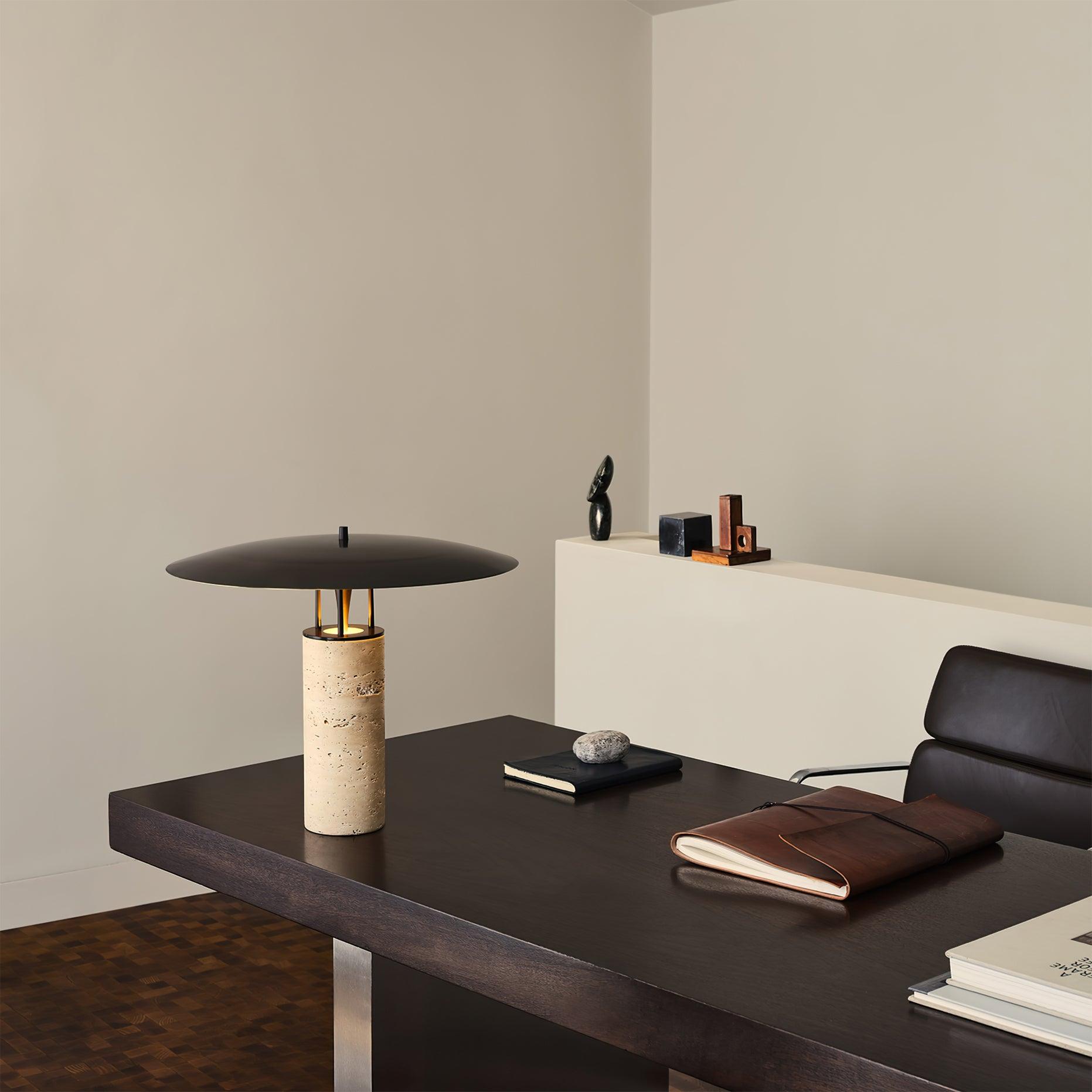 Luna Table Lamp - Modern LED Nightstand Light with Touch Control, Dimmable Warm White Light for Bedroom, Living Room, Office - Perfect for Reading, Relaxing & Decor