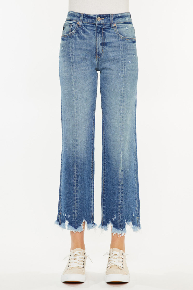 Hellen Women's High Rise Straight Leg Jeans - Stretch Denim Pants for Casual Wear & Everyday Outfits