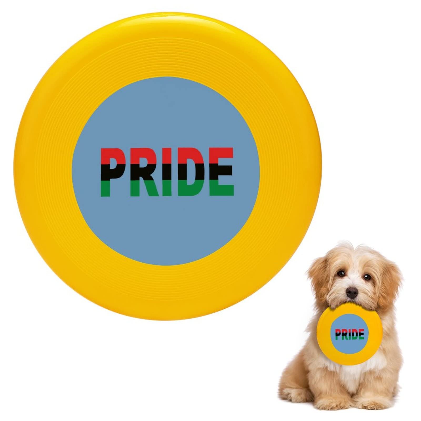 Pan African Unia Pride Flag Round Dog Frisbee - Durable Flying Disc Toy for Training, Fetch & Outdoor Play - Perfect for Dog Sports, Exercise & Feeding Bowl Use
