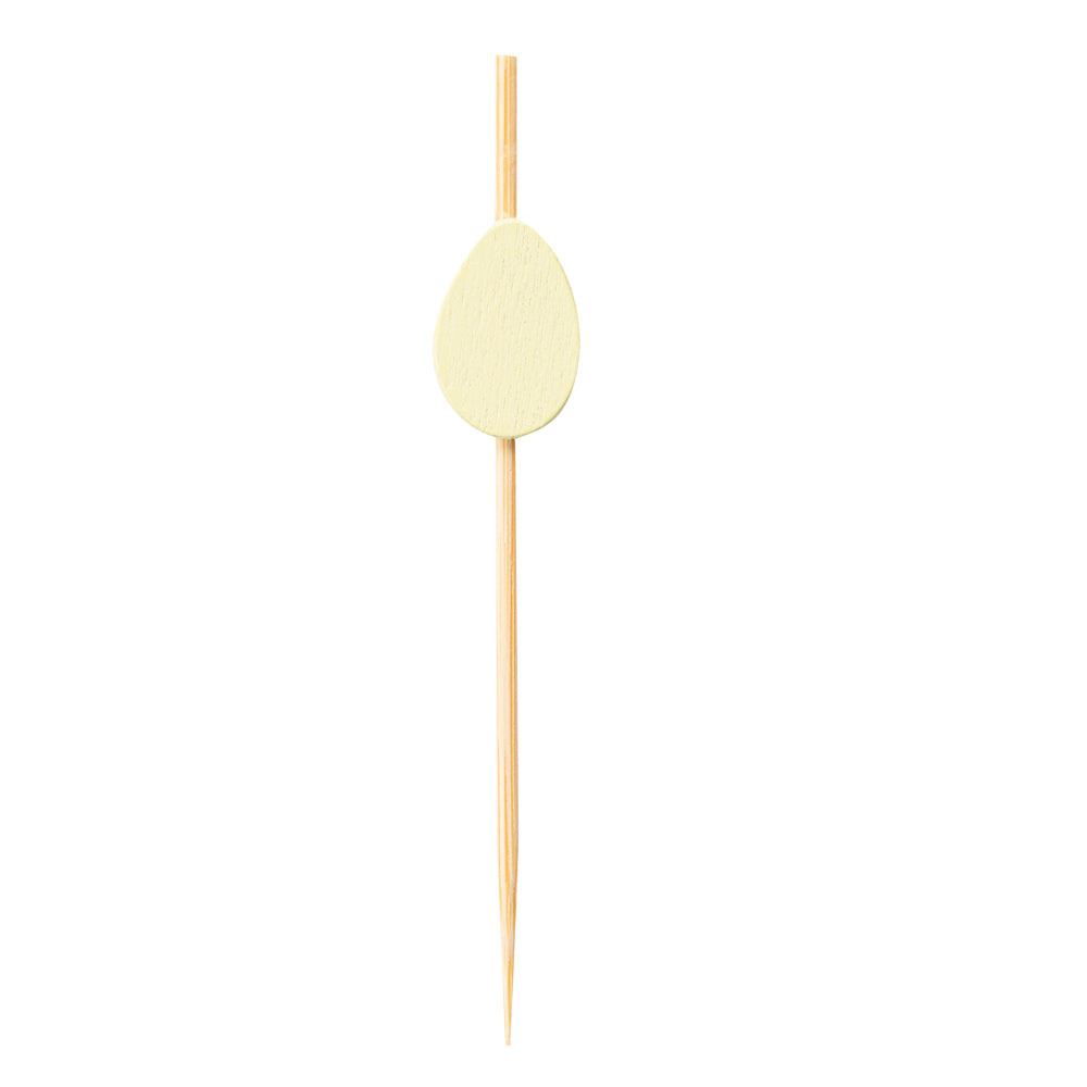 Premium Bamboo Egg Skewers - 3.5 Inch (100 Count) for BBQ, Picnics & Party Food Serving - Eco-Friendly Kitchen Utensils