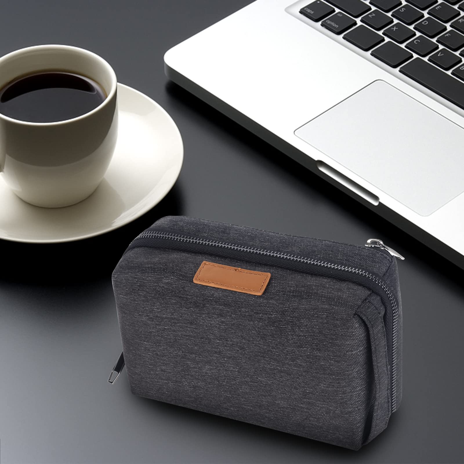 KINGSLONG Large Waterproof Electronic Organizer Travel Case - Portable Travel Pouch for Power Bank, Charger, Cables, Flash Drive, Phone & SD Cards - Perfect for Business Trips, Vacations & Daily Commute