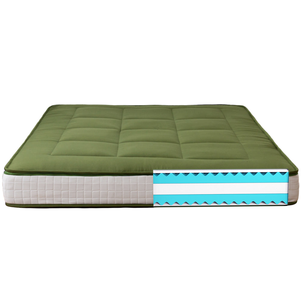 SereneComfort Premium FeatherTouch 6-Inch Futon Mattress - Green Memory Foam Sofa Bed Mattress for Guest Room, Dorm & Small Spaces | Ultra Soft & Supportive | CertiPUR-US Certified