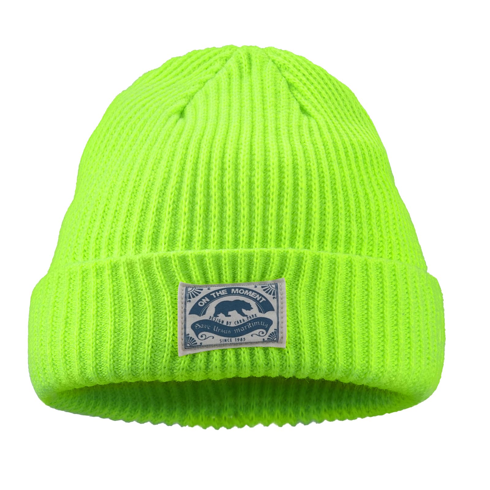 CLAPE Winter Fisherman Beanie for Men - Warm Thick Knit Skull Cap & Cuff Hat - Perfect for Skiing, Snowboarding & Outdoor Activities