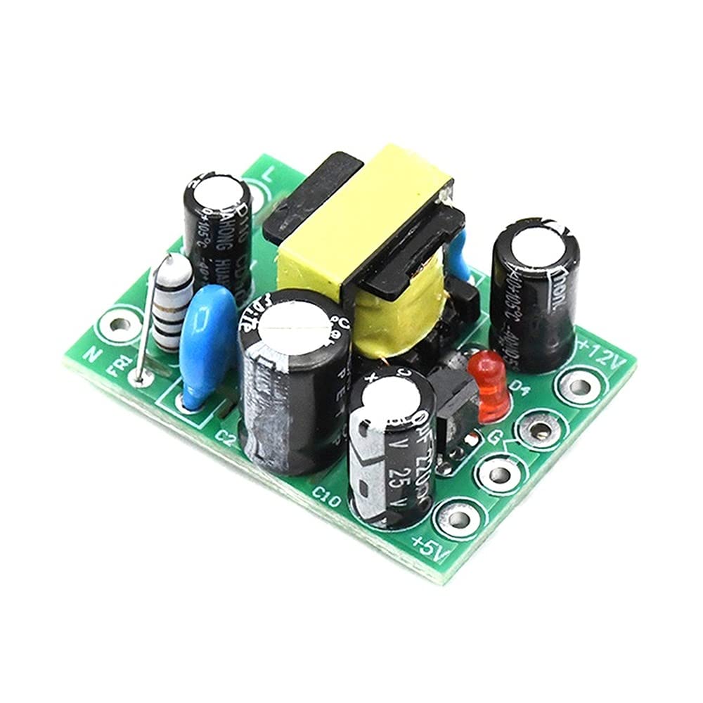 PULABO Mini AC-DC Converter 110V/220V to 12V 0.2A+5V Module for DIY Electronics