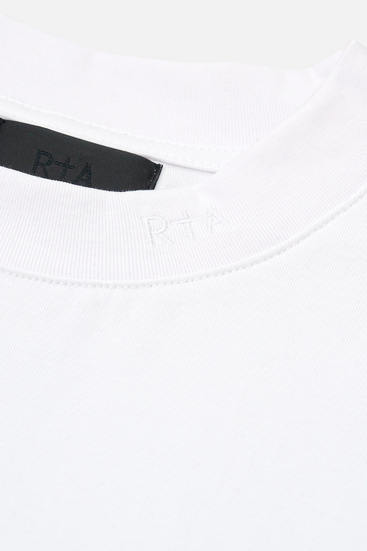 RICO Mock Neck Short Sleeve T-Shirt for Men - White Collar Logo Design | Casual Wear, Office Outfit, Street Style Fashion