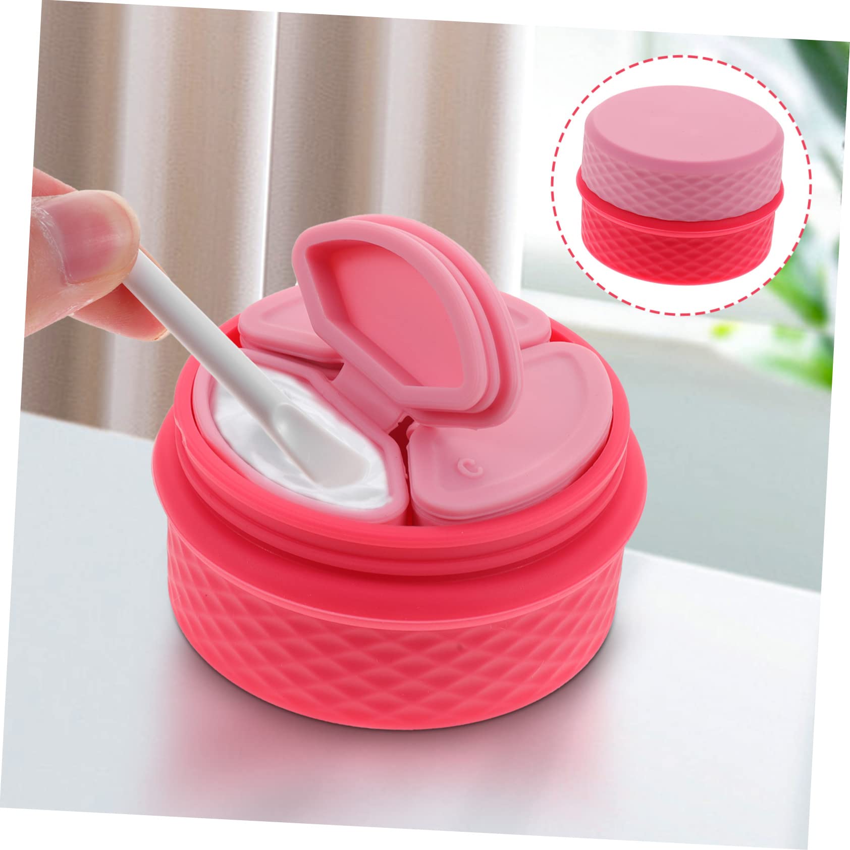 Premium Silicone Travel Beauty Organizers - Leak-Proof Refillable Cream Jars & Small Containers for Makeup, Skincare, and Toiletries | Perfect for Vacations, Gym Bags, and Daily Use