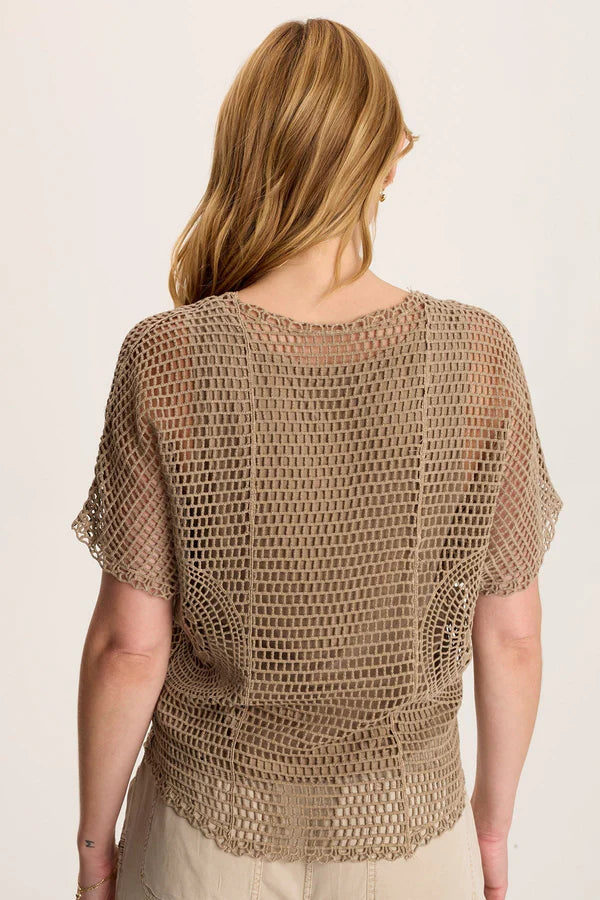 Crochet Center Tee - Stylish & Comfortable Women's Top for Casual Wear & Summer Outfits | Tanglewood