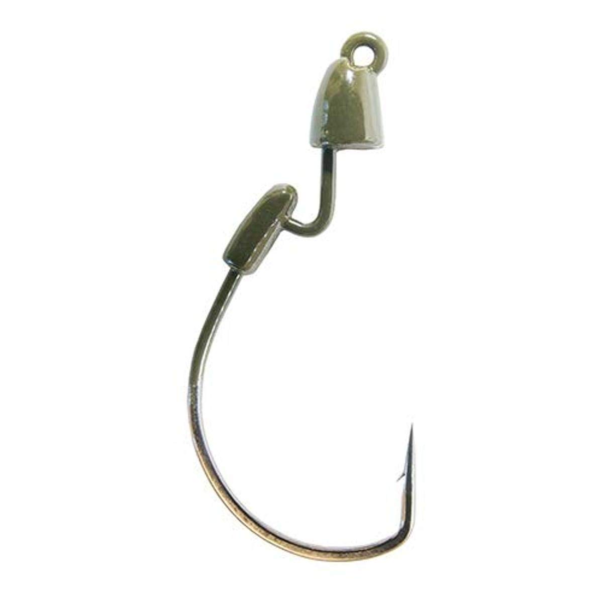 Z-MAN Finesse Bulletz Jighead 1oz - Green Pumpkin Fishing Lure (3-Pack) | Freshwater Bass Fishing Jig Heads for Soft Plastic Baits | Ideal for Flipping, Skipping & Finesse Techniques