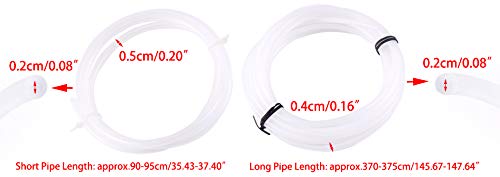 Beler 4mm White Fuel Pipe Hose Line Kit - Replacement for Webasto & Eberspacher Heaters (Part #89031118) - Perfect for RV, Marine & Truck Heating Systems
