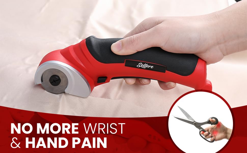 Cordless Electric Cutter - Rechargeable Fabric & Cardboard Cutting Tool with Carrying Case | Perfect for DIY Crafts, Home Renovation & Packaging Projects | Durable Plastic Design