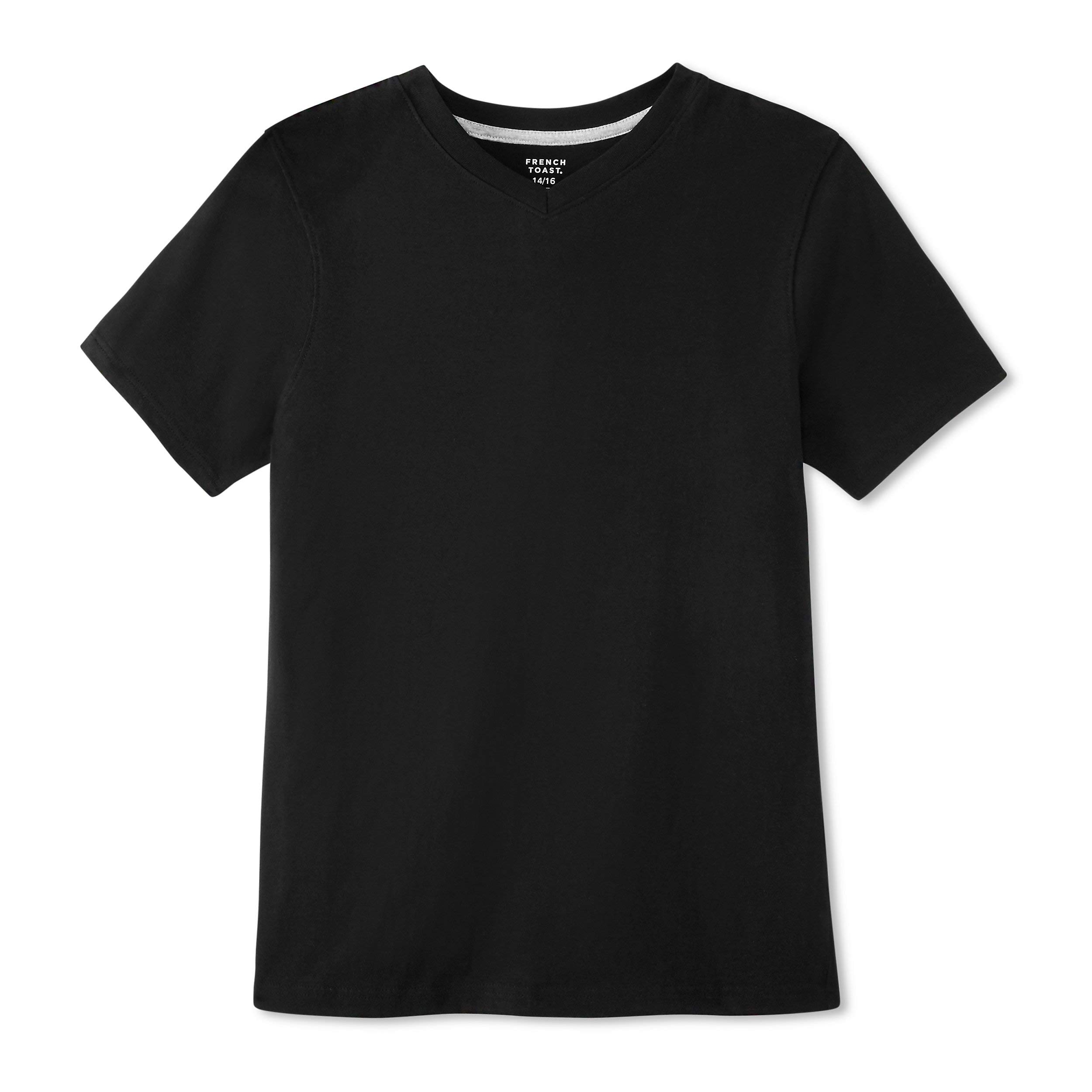 French Toast Boys Short Sleeve V-Neck Tee T-Shirt - Soft Cotton Casual Top for Everyday Wear | Perfect for School, Playdates & Family Outings