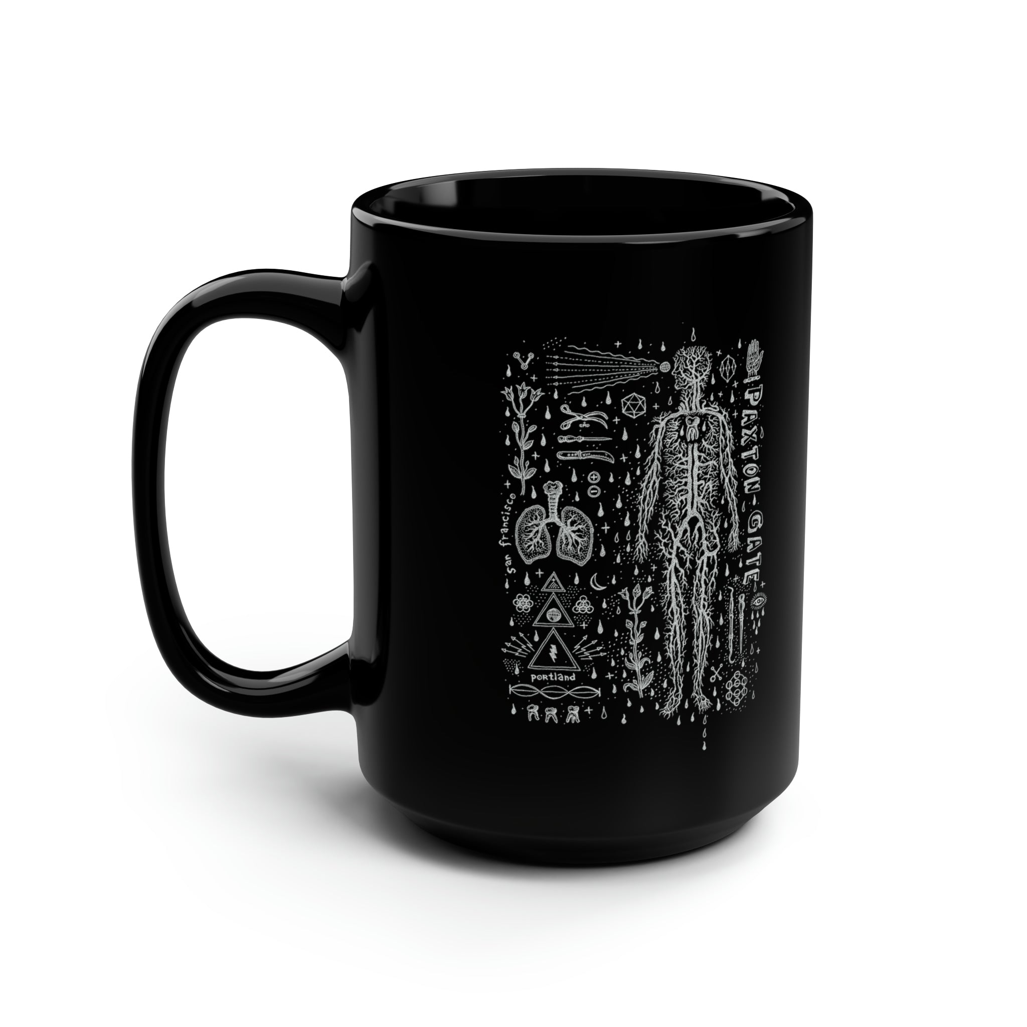 Black Daniel Martin Diaz Coffee Mug - 11oz Ceramic Travel Mug with Handle, Perfect for Home, Office & Gifts - Ideal for Coffee, Tea & Hot Beverages